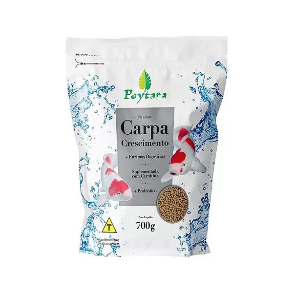 Ração Poytara Carpa Crescimento 700G (bag)
