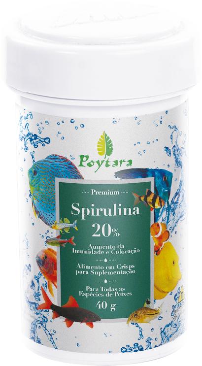 Ração Poytara Spirulina 20% 40G