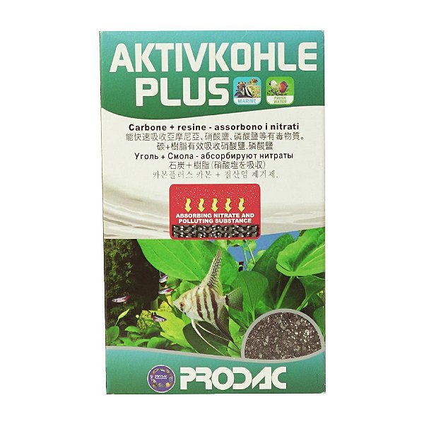 Carvao Ativado + Resina Remov. Nitrato Prodac Aktivkohle Plus 400G