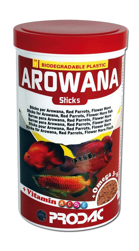 Ração Prodac Arowana Sticks 450G
