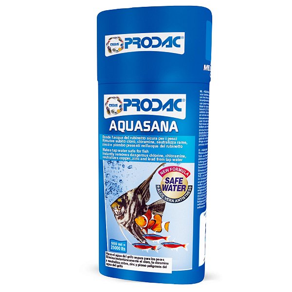 Suplemento Prodac Condicionador de água Aquasana 100 ml (p/ Ate 5000L)