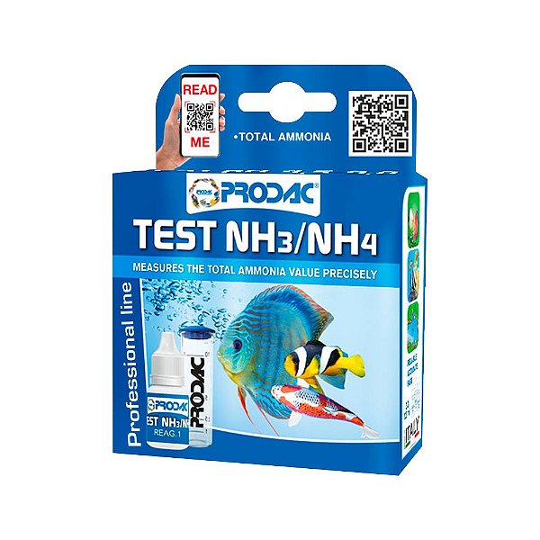 Teste Prodac Amonia (NH3/NH4) - 65 Testes (doce/Marinho)