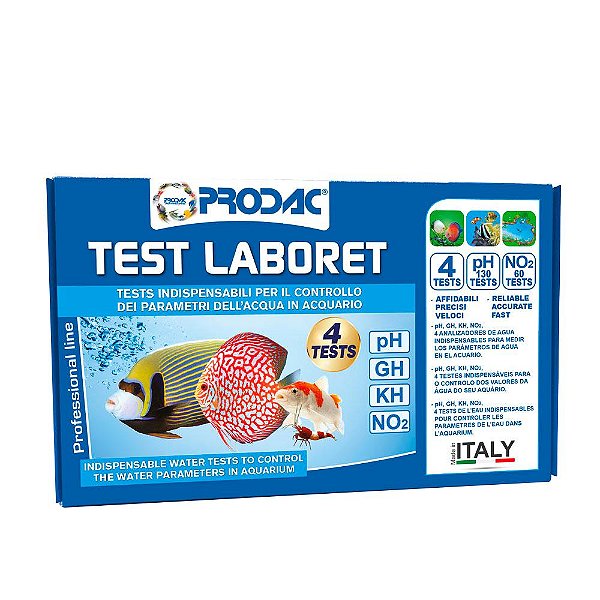 Teste Prodac Laboret (nitrito, Gh, KH e Ph) - Doce