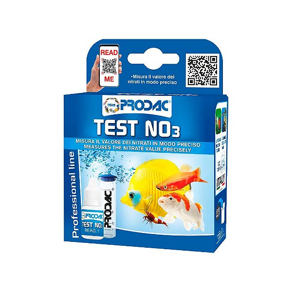 Teste Prodac Nitrato (NO3) - 60 Testes (doce/Marinho)