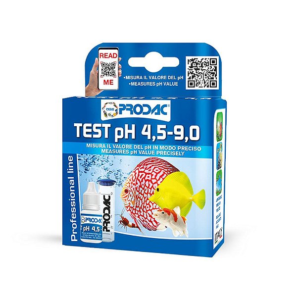 Teste Prodac PH (4.5 - 9.0) - 130 Testes (doce/Marinho)