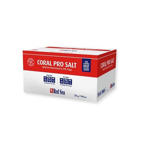 Sal Red Sea Coral Pro 20KG 600L - Caixa
