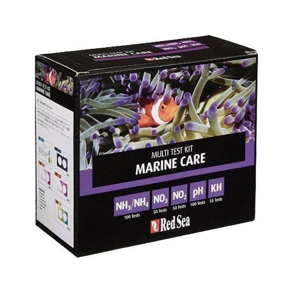 Teste Red Sea Marine Multi Test KIT Marine Care (NH3NH4/NO2/NO3/PH/Kh)