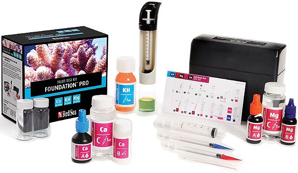 Teste Red Sea Reef Multi Test KIT Reef Foundation Pro (ca/KH/Mg)