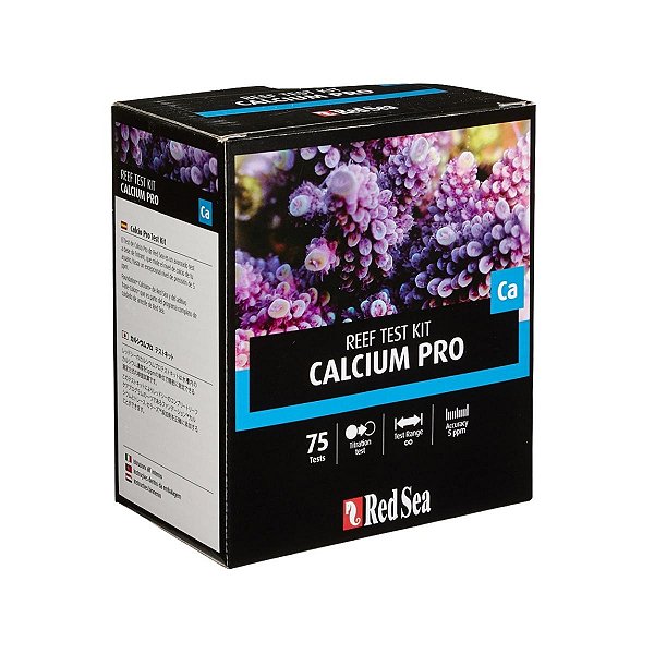 Teste Red Sea Reef Test KIT Calcium Pro (ca) - 75 Testes