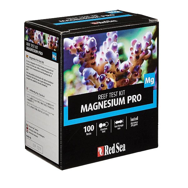 TESTE RED SEA REEF TEST KIT MAGNESIUM PRO (MG) - 100 TESTES