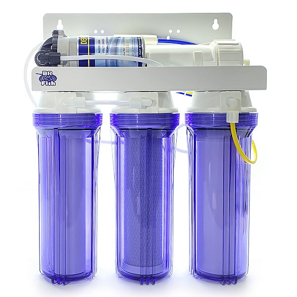 Filtro de Osmose Reversa Completo 190L/Dia / 50GPD (com Bomba) 127V