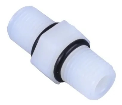 RO Niple Duplo em PVC 1/4 '' X 1/4'' - Rosca