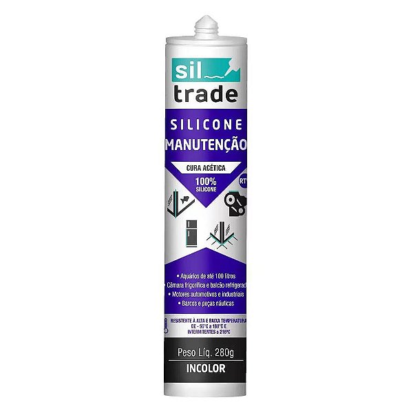 Cola de Silicone Siltrade Incolor 280ML