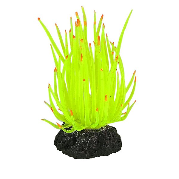 Enfeite de Silicone Soma anêmona Long Tentacle Amarela