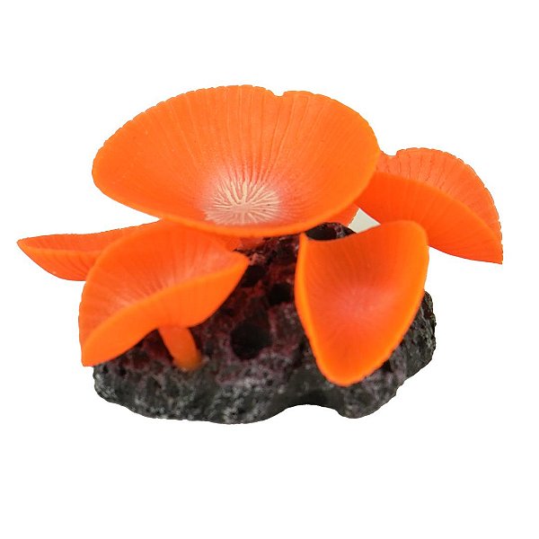 Enfeite de Silicone Soma Coral Mushroom Giant Vermelho