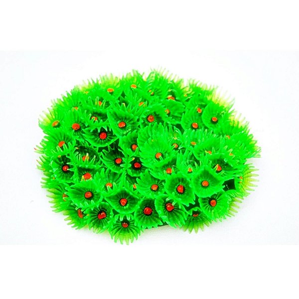 Enfeite de Silicone Soma Coral Zoanthus Colonia Verde