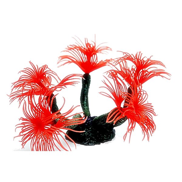Enfeite de Silicone Soma Invert Cerianthus Vermelho 04
