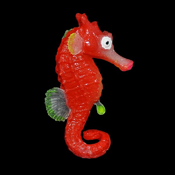 Enfeite de Silicone Soma Jelly Cavalo Marinho Vermelho