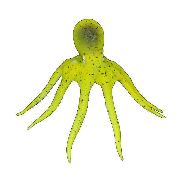 Enfeite de Silicone Soma Jelly Octopus Amarelo