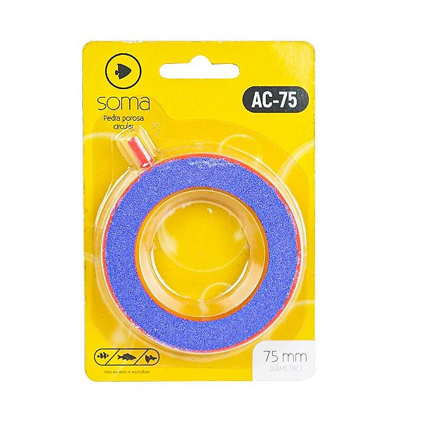 Pedra porosa Soma Circular AC-75 (7,5CM)