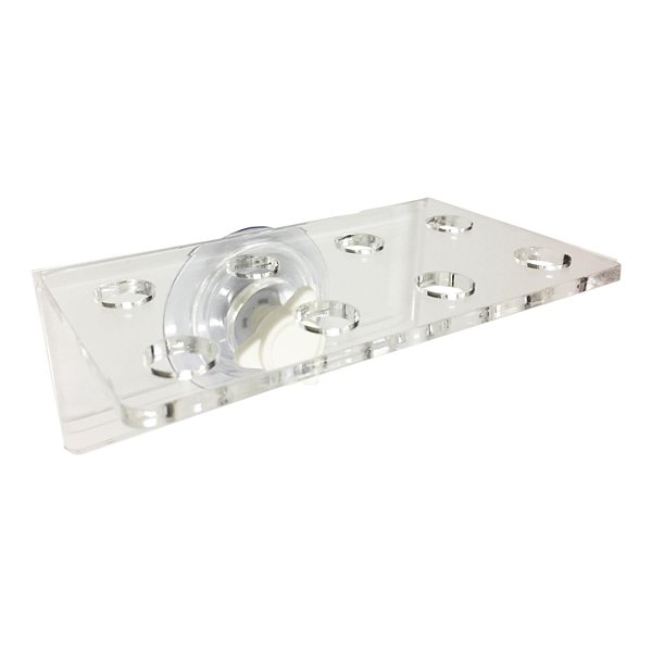 Suporte de acrílico Soma com Ventosa de pressão (13X9X6CM) 8 Furos