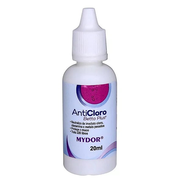 Condicionador de Água Mydor Anticloro Betta Plus 20ml