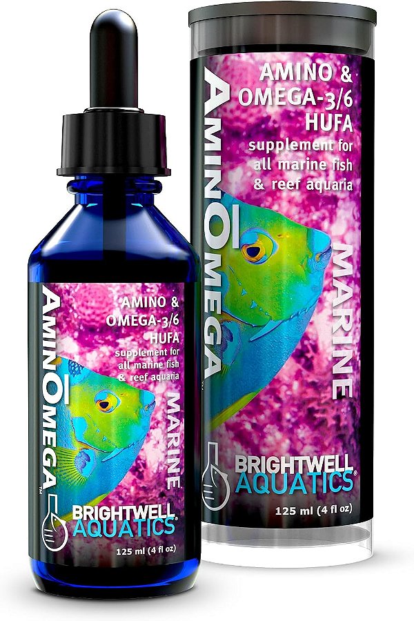 Aminomega - Suplemento de Omega 3 e 6 Brightwell Aquatics 125 ml