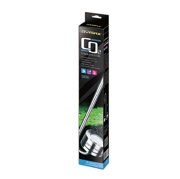 Difusor de CO2 de Aço Inox 24CM Diâm. X 35CM Comprimento Dymax
