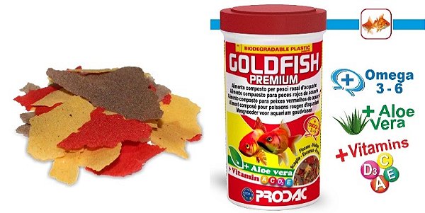 RACAO PRODAC GOLDFISH FLAKES PREMIUM
