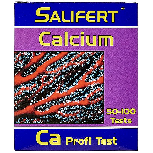 Teste de Água Salifert Calcium Profi Test Rendimento 50 100 Testes