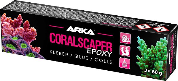 Massa Epóxi para Fixação de Corais ARKA Coralscaper 2X60g Epoxy KLEBER/GLUE/COLA