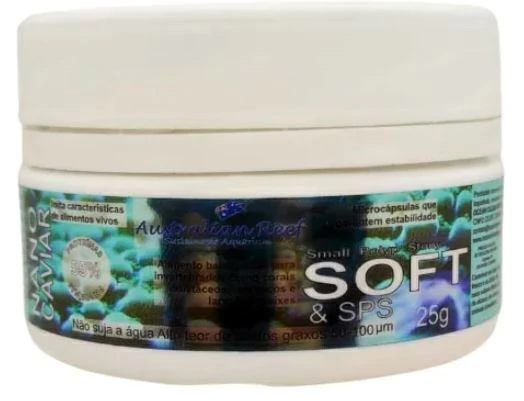 Alimento em Microcápsulas para Corais Australian Reef Coral Feed Nano Caviar SPS & Soft 25G