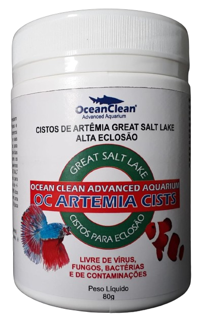 Cistos de Artêmia para Eclosão OceanClean Artemia Cists 80g