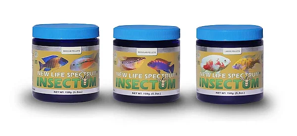 Ração New Life Spectrum Insectum Regular Pellets (1 1,5mm) 100g (Pack)