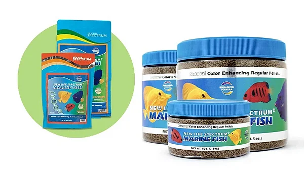 Ração New Life Spectrum Marine Fish Regular Pellets Sachê 100g