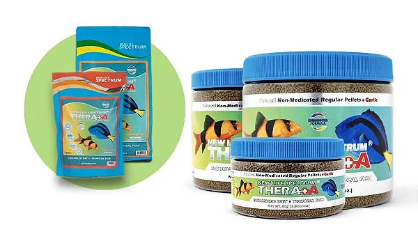 Ração New Life Spectrum Thera+A Regular Pellets (1mm 1,5mm) 100 Gramas (Pack)