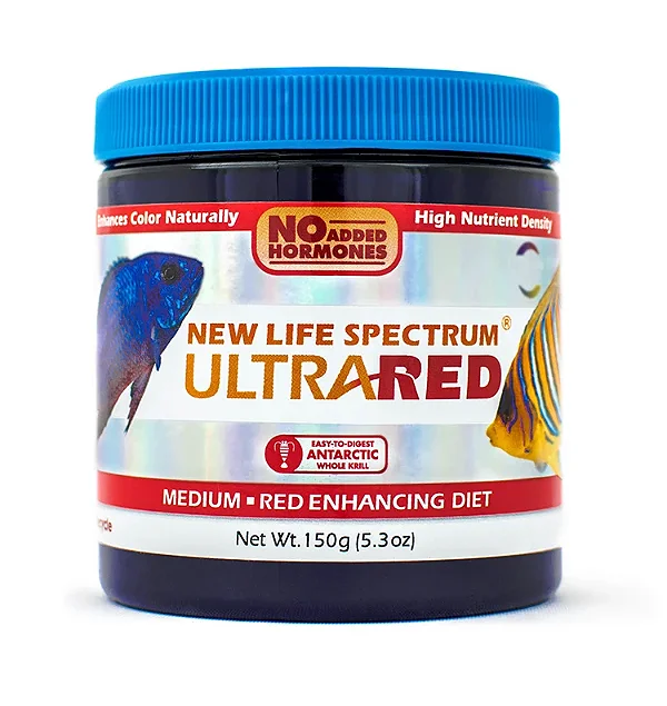 Ração New Life Spectrum Ultra Red Medium Pellets (2mm 2,5mm) 150 Gramas