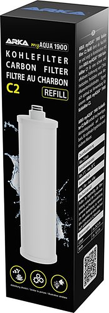 Refil Filtro de Carvão Ativado C2 para Osmose ARKA myAQUA Refill Kohlefilter 2 /Carbon Filter