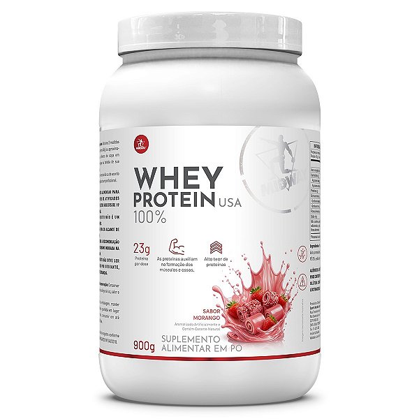 Whey Protein USA Morango 900g