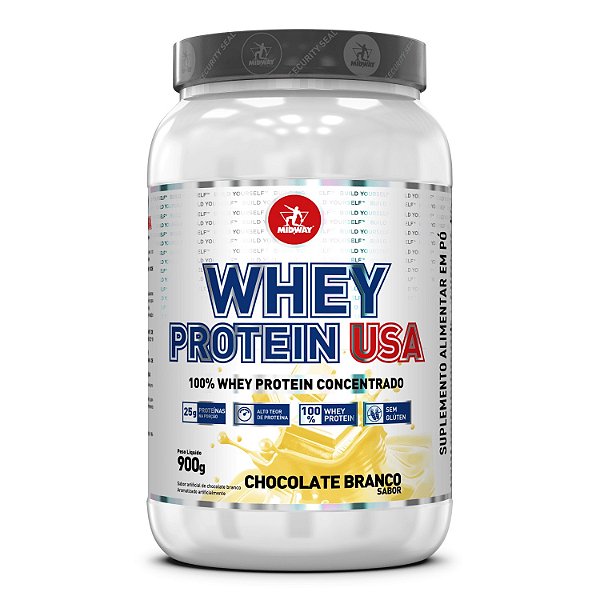 Whey Protein USA Chocolate Branco 900g