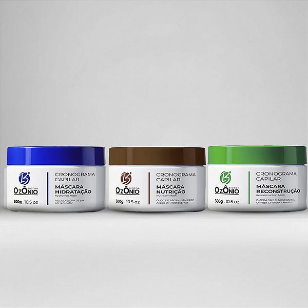 Kit Biotop Ozonio Cronograma Capilar 300g - 3 Passos