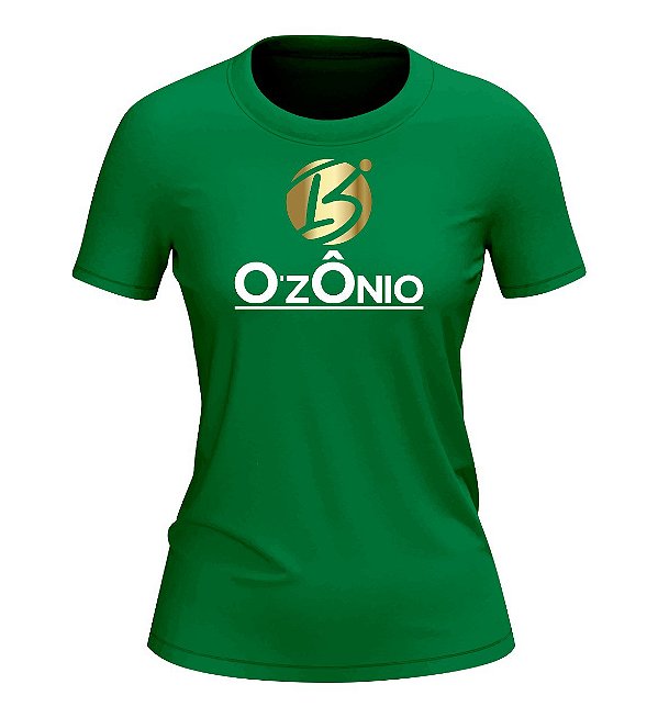 CAMISETA OZONIO BABYLOOK VERDE TAM P