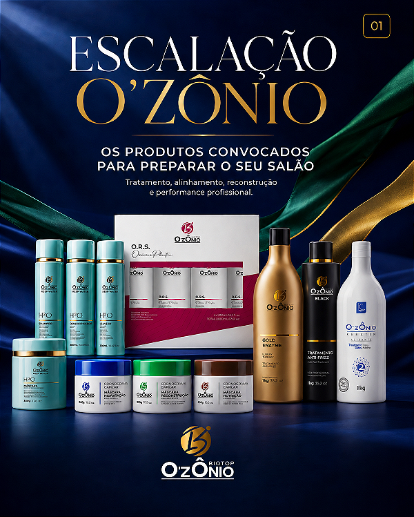 Seleção O’zÔnio para Tratamento Capilar Profissional
