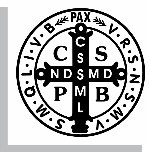 Adesivo de São Bento M - Preto