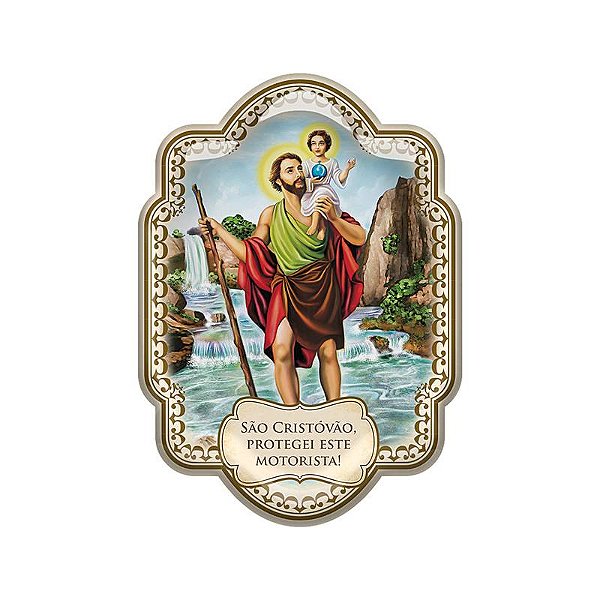 ADESIVO RESINADO SÃO CRISTOVÃO 7CM