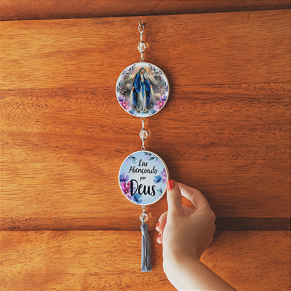 ADORNO DE PORTA TRADICIONAL NOSSA SENHORA DAS GRAÇAS / LAR ABENCOADO