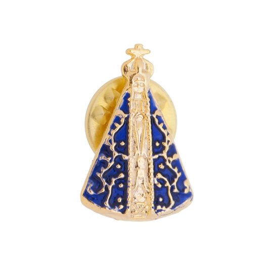 Boton Nossa Senhora Aparecida Folheado