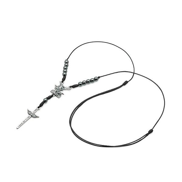 Colar Dezena Hematira 6mm São Miguel Proteção Santo