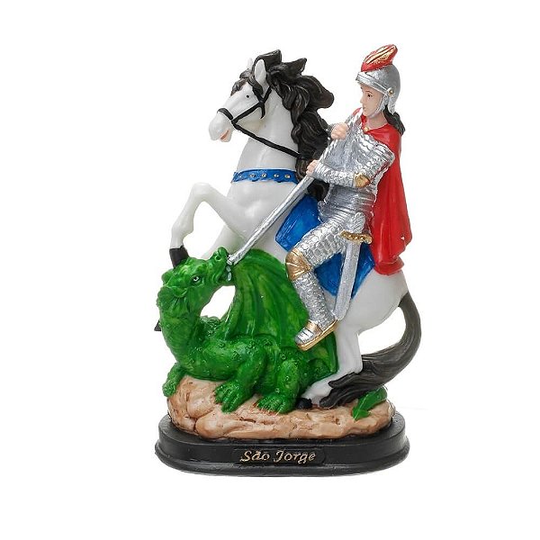 Imagem de São Jorge em resina - 21cm