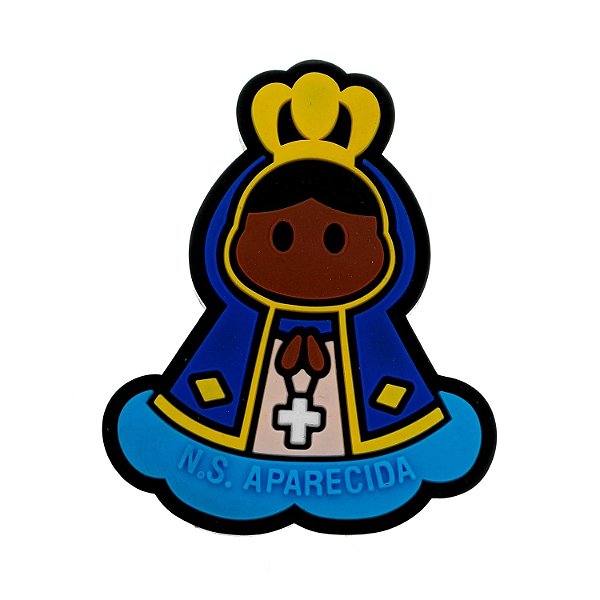 Imã de Nossa Senhora Aparecida Infantil Emborrachado